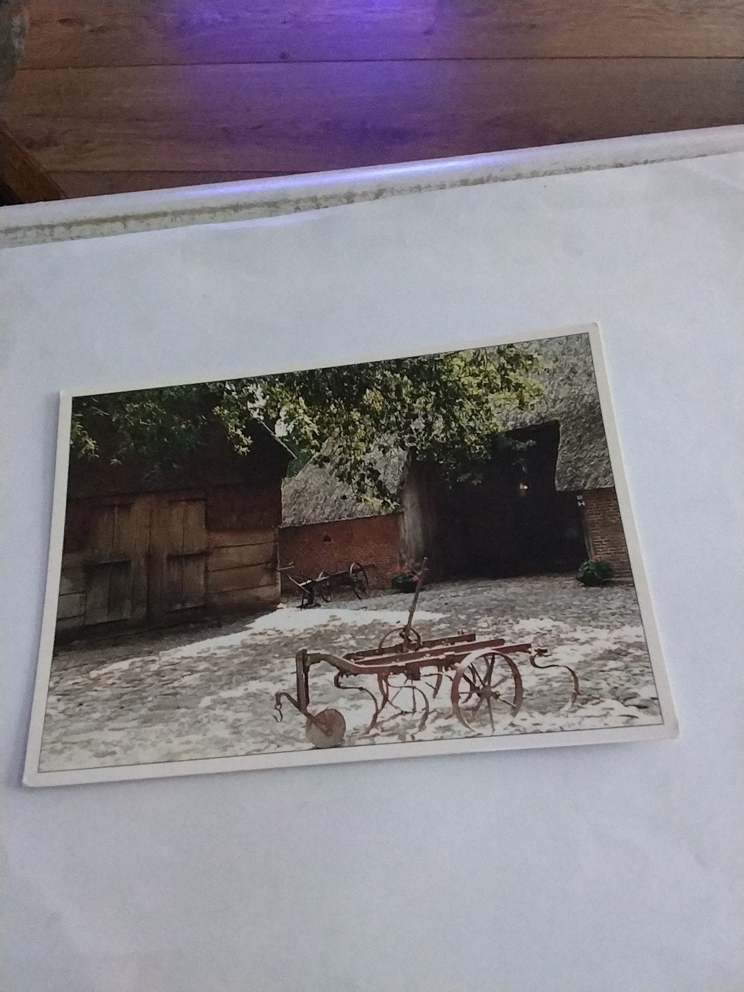Ansichtkaart Oude Saksische boerderij Aalten Gelderland, Verzamelen, Ophalen of Verzenden, 1980 tot heden, Gelopen, Gelderland