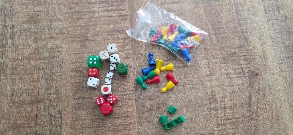 pionnen en dobbelstelen allerlei samen in 1 koop, Ophalen of Verzenden, Gebruikt