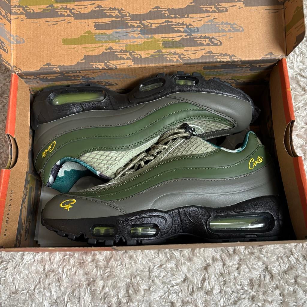 Nike Air Max 95 - Groen/Zwart, Kleding | Dames, Schoenen, Zo goed als nieuw, Sneakers of Gympen, Groen, Ophalen of Verzenden