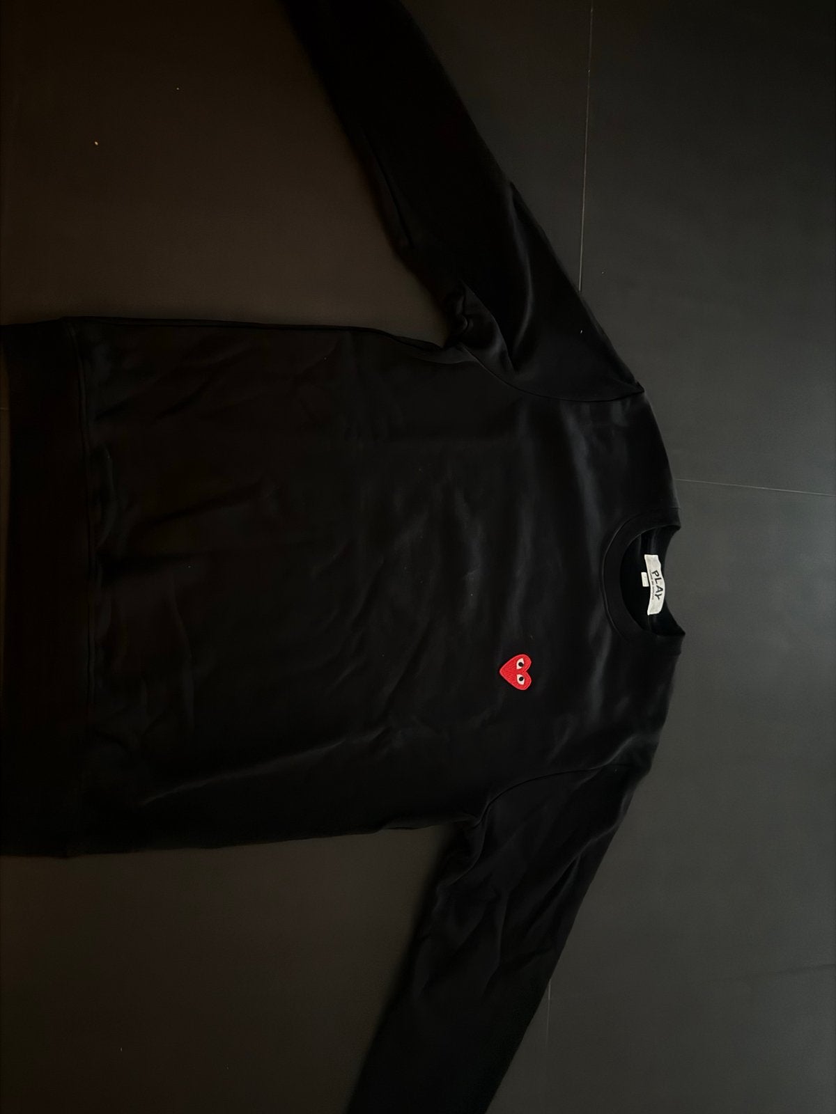 Comme des Garçons PLAY Sweater Zwart met Rood Hart, Ophalen of Verzenden, Zo goed als nieuw, Overige maten, Zwart