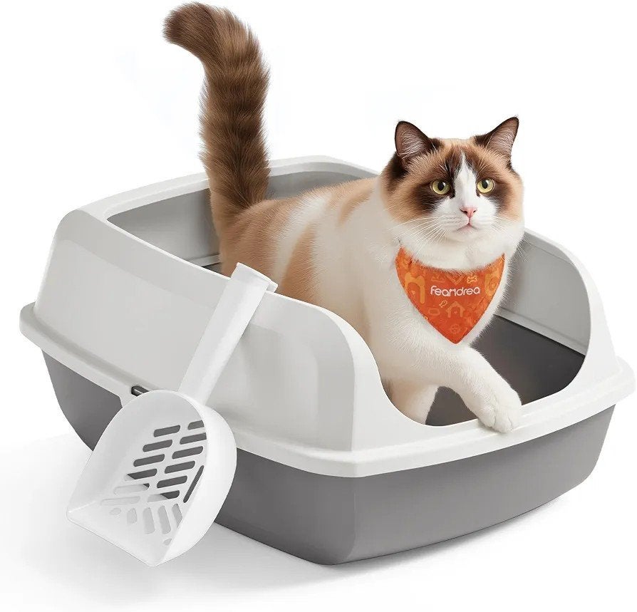 Feandrea XXL kattenbak met hoge zijkanten en schepje, Nieuw, Ophalen of Verzenden