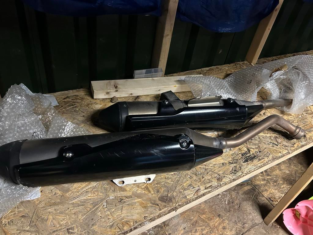 2x Standaard Uitlaat Yamaha XT660 - Gebruikt, Ophalen, Gebruikt