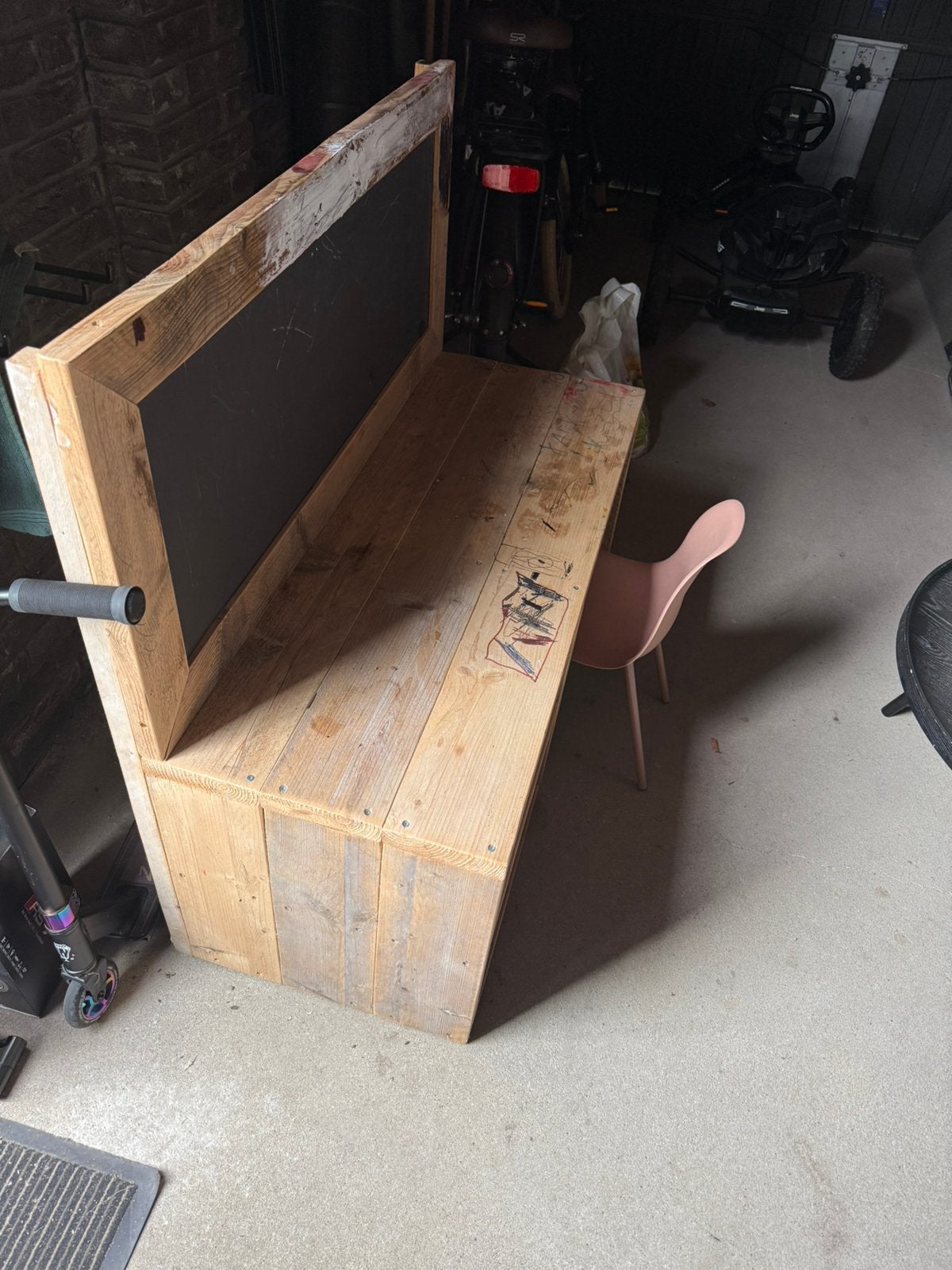 Speeltafel Steigerhout BING + Stoel, Kinderen en Baby's, Speelgoed | Speeltafels, Ophalen, Gebruikt