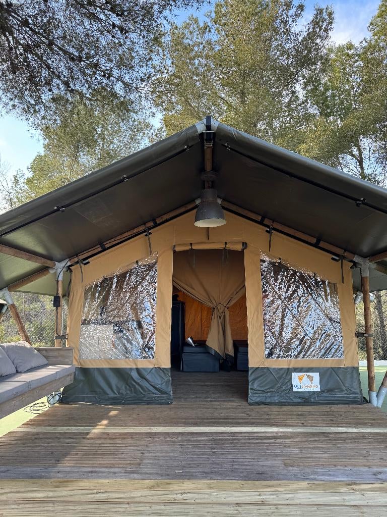 Te koop: Lodge XL Safaritenten incl. complete inrichting, Ophalen, Gebruikt, Tot en met 6