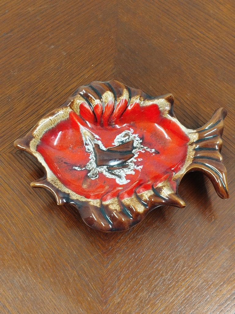 Mooie Vintage Mid Century Modern Vallauris schaal gesigneerd, Antiek en Kunst, Ophalen of Verzenden