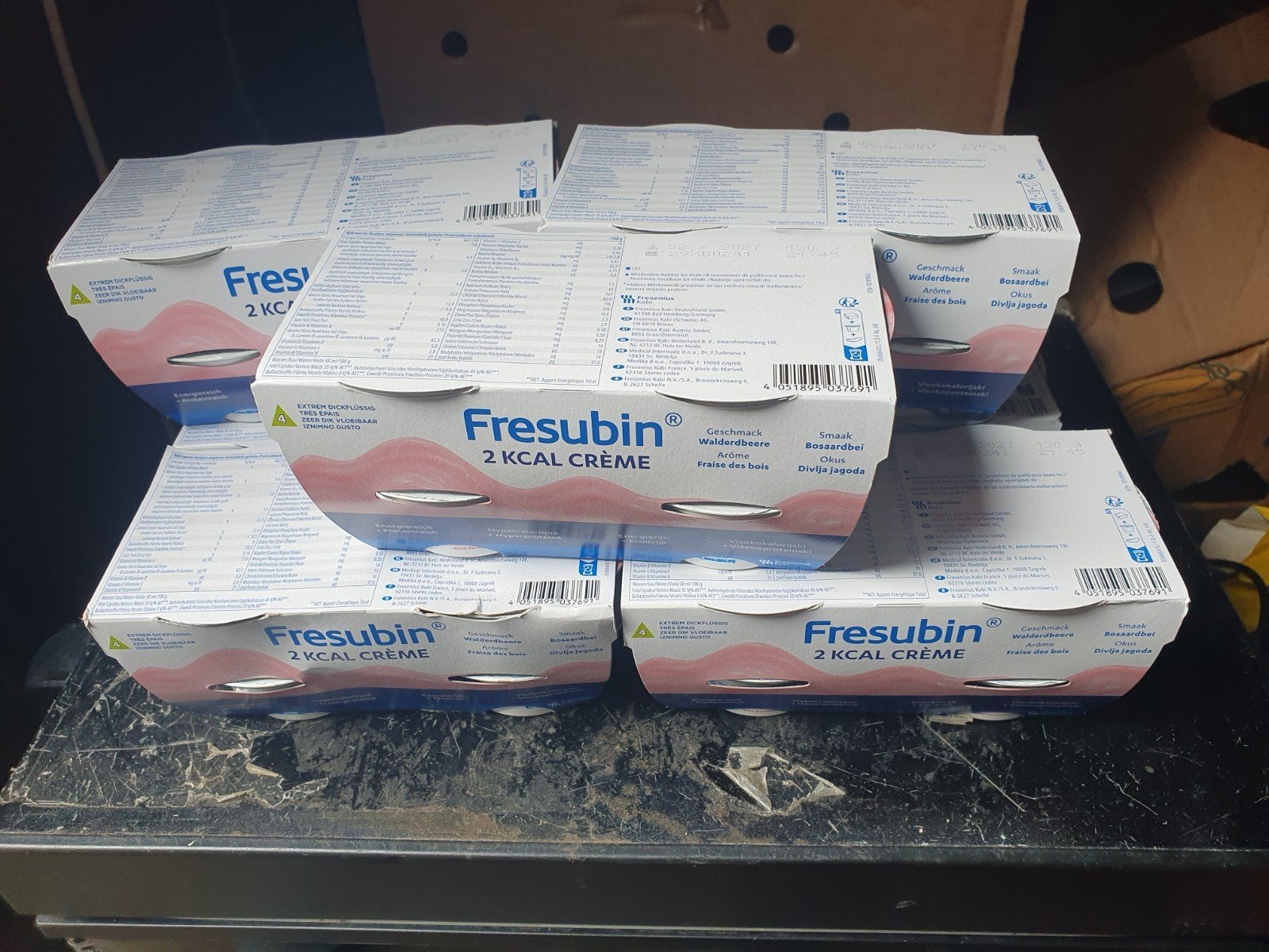 28 toetjes fresubin aardbeien, Ophalen of Verzenden