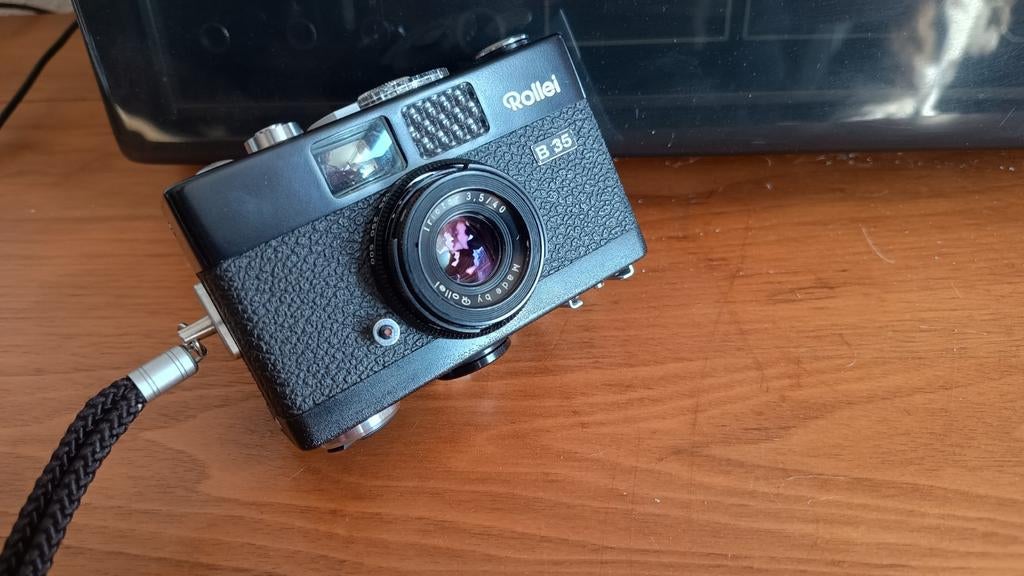 Rollei 35 B met triotar f3.5/40mm, Ophalen of Verzenden, Compact, Overige Merken
