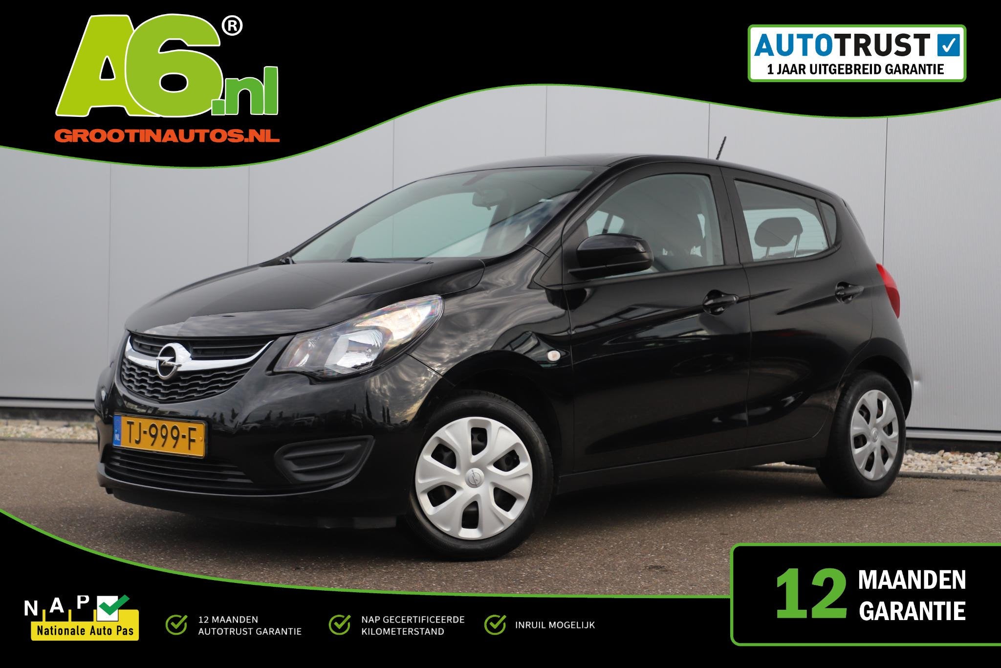 Opel KARL 1.0 ecoFLEX Edition Airco Radio Bluetooth Elektris, Voorwielaandrijving, 839 kg, Stof, Gebruikt