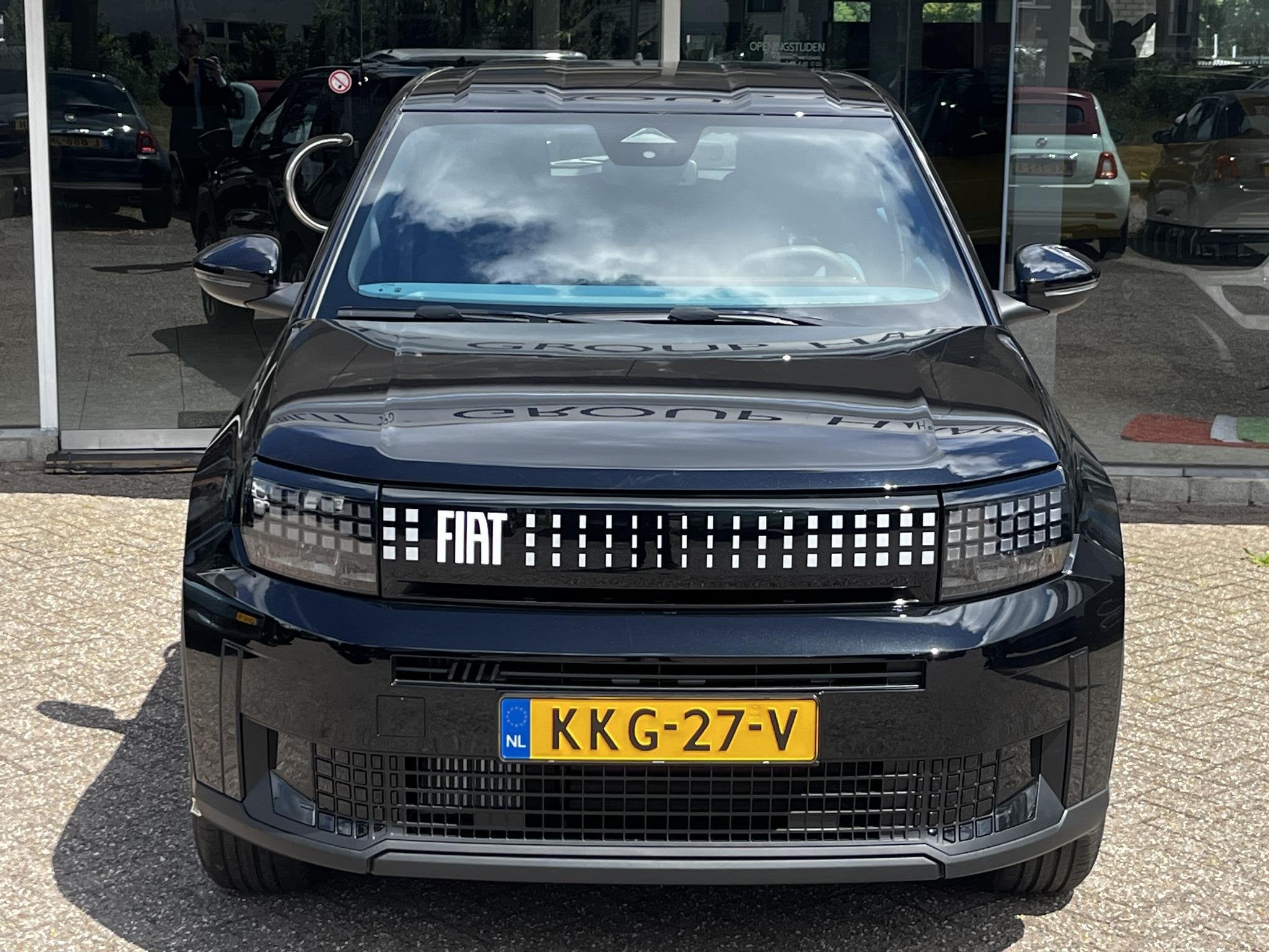 Fiat Grande Panda 1.2 Hybrid ICON | Apple-Android | Parkeers, Auto's, Stof, Zwart, Origineel Nederlands, Bedrijf
