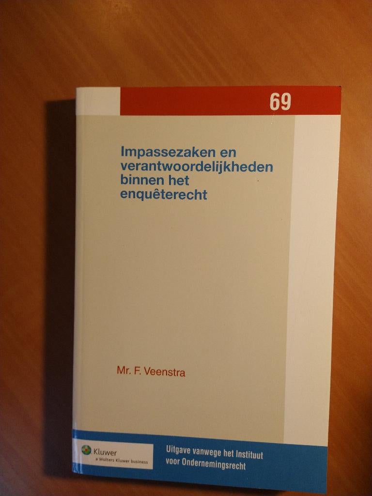 Veenstra, Mr. F. Impassezaken .....enquêterecht, Boeken, Ophalen of Verzenden, Gelezen, Sociale wetenschap
