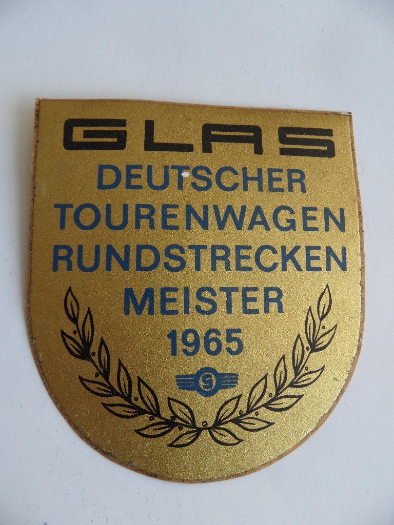 Glas Goggomobil 1965 toerwagenmeister sticker, Verzenden, Zo goed als nieuw, Auto's