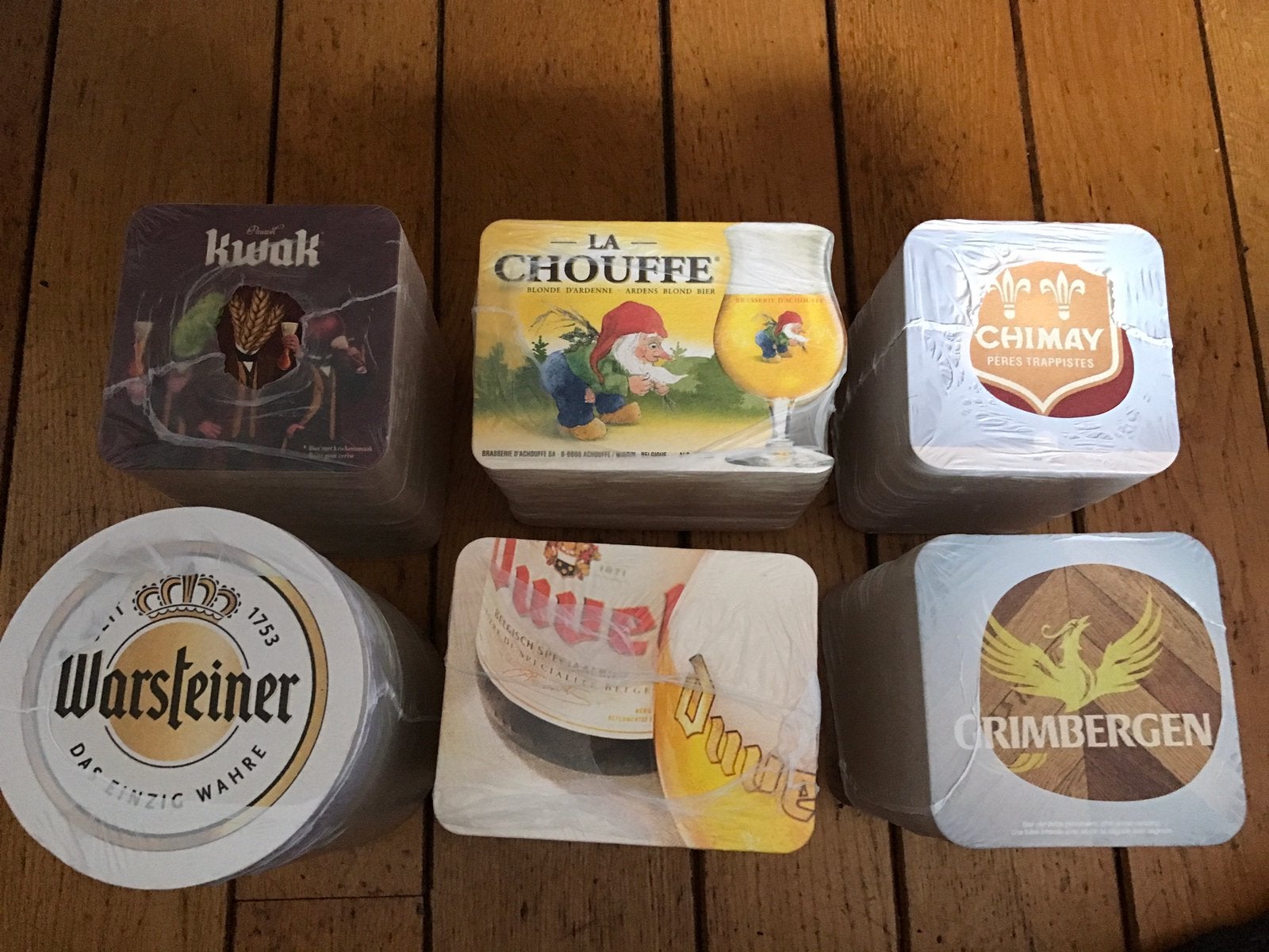 Volle verpakkingen bierviltjes van diverse merken., Verzamelen, Ophalen of Verzenden, Zo goed als nieuw, Viltje(s), Duvel
