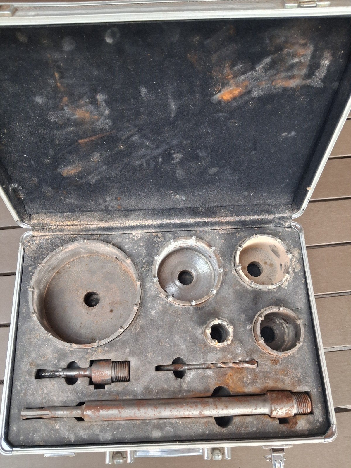 Gatenzaag set voor steen in aluminium koffer, Ophalen of Verzenden