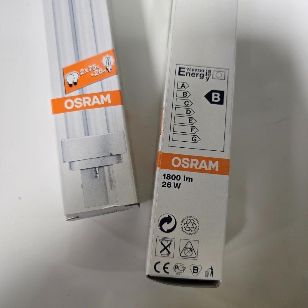 Osram Dulux D lamp - G24d-3 - 26W (9 stuks), Ophalen of Verzenden, Gebruikt, E27 (groot), Led-lamp