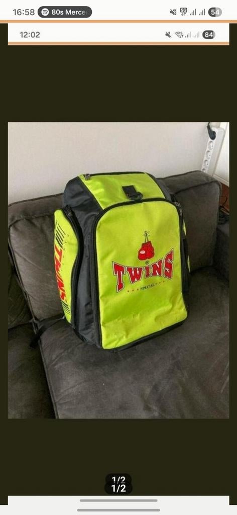 Twins Special Sporttas / Rugzak muay thai kickboks, Ophalen of Verzenden, Gebruikt