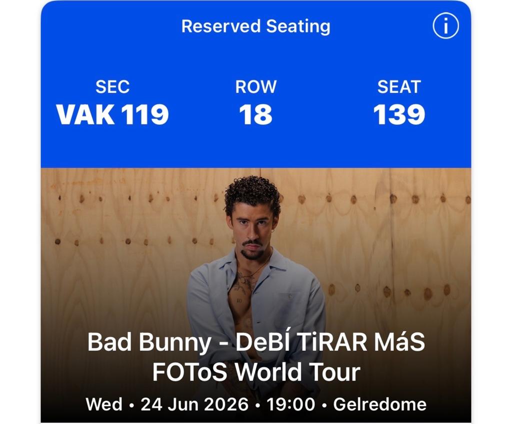 Bad bunny concert, Eén persoon