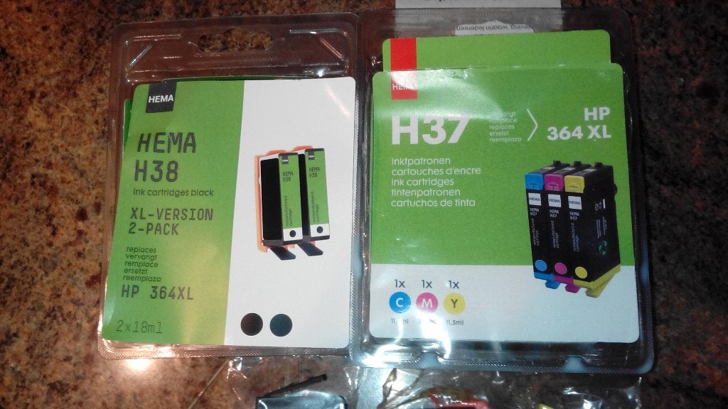 3 cartridges Hema geschikt v HP364XL zwart-geel-magen, Computers en Software, Ophalen of Verzenden, Nieuw, Cartridge, HP Hema huismerk