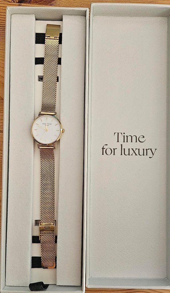 Goudkleurig Rosefield horloge (Small Edit) – Z.g.a.n., Overige merken, Overige materialen, Polshorloge, Overige materialen