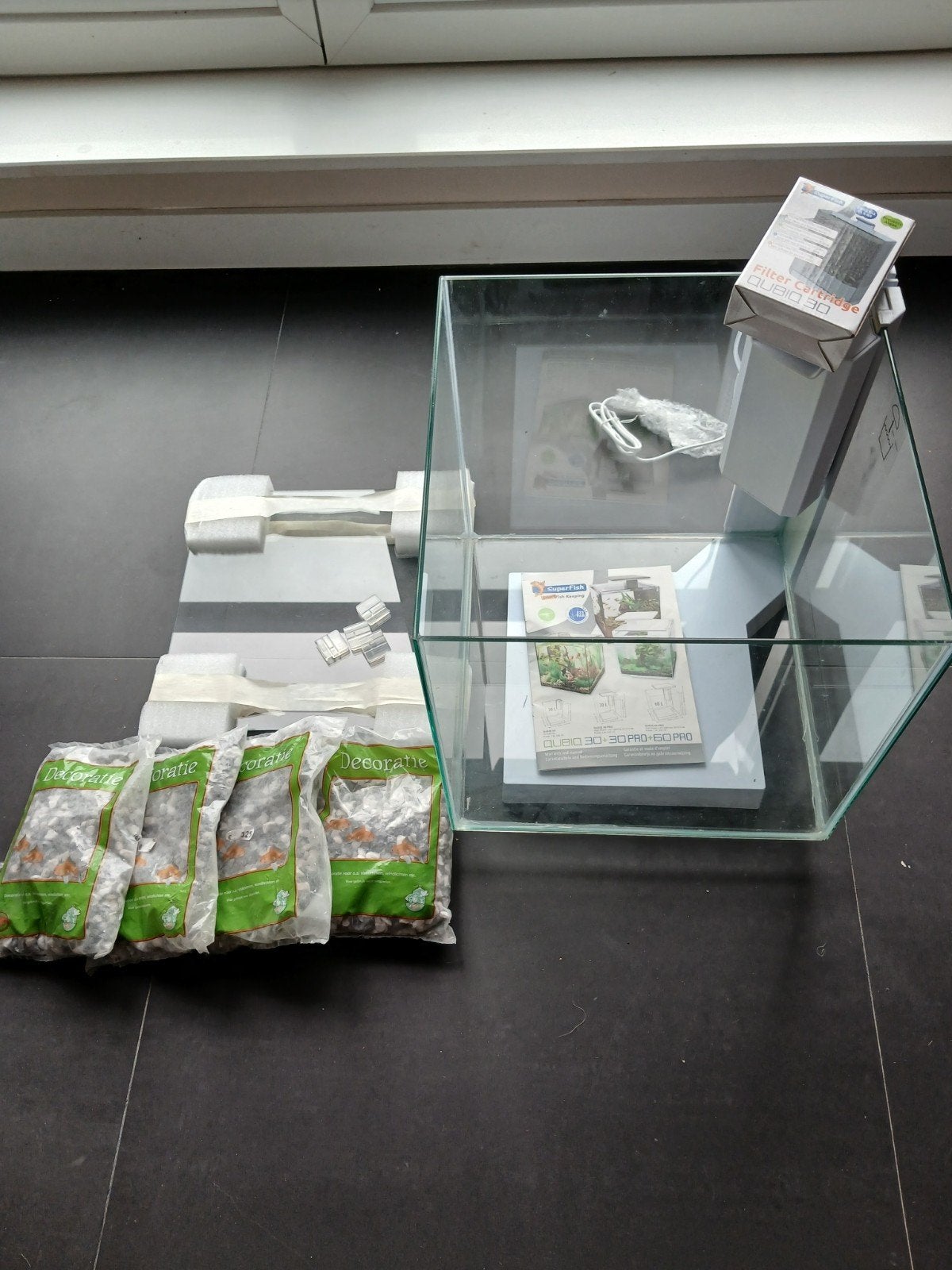 aquarium 30 liter inclusief toebehoren, Ophalen, Nieuw, Leeg aquarium