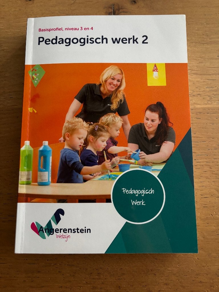 Pedagogisch werk 2, Ophalen of Verzenden, Zo goed als nieuw, MBO, Angerenstein Welzijn