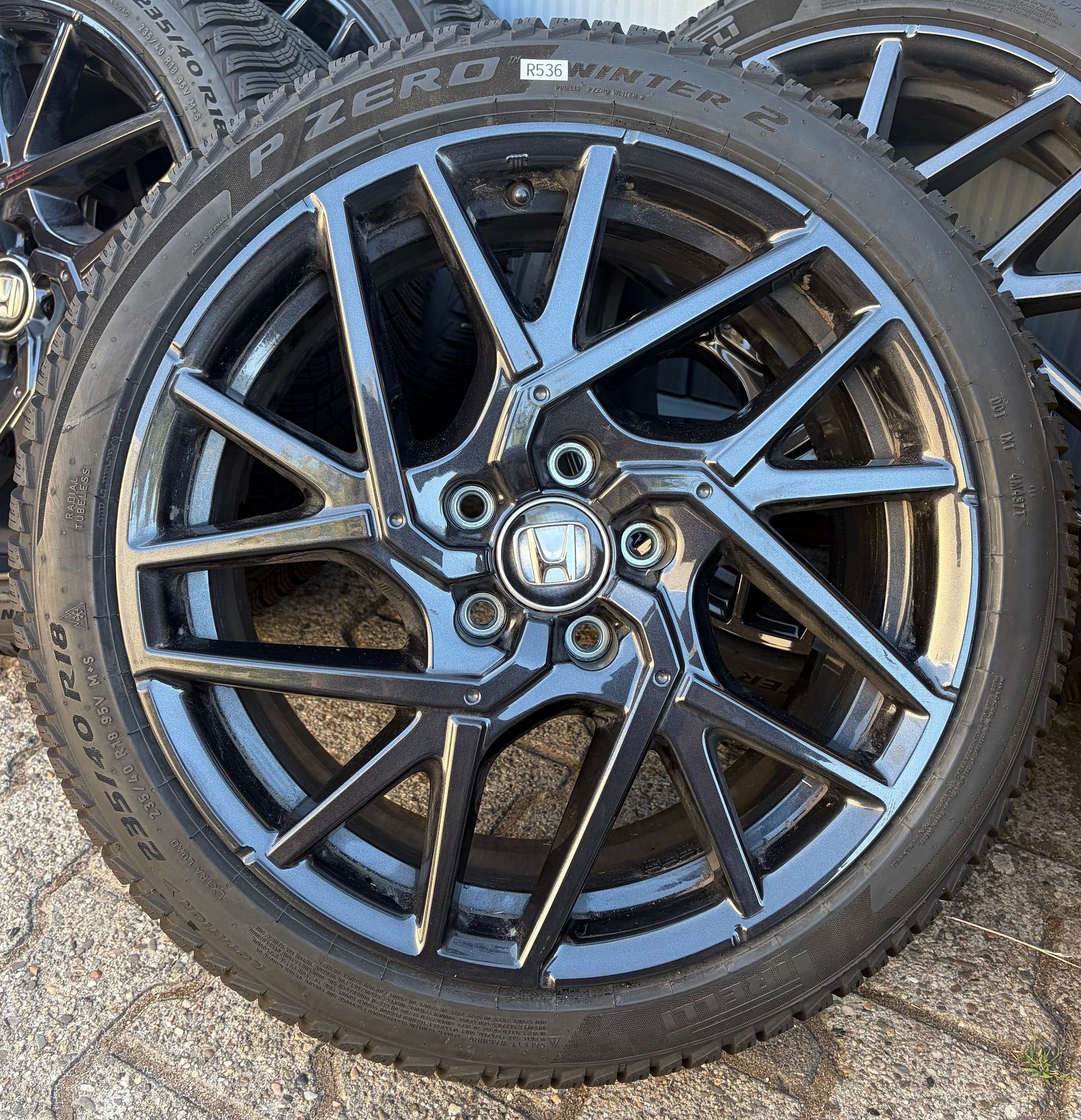 DEMO 18” Originele Honda Civic Sport Velgen + Winterbanden, 18 inch, Gebruikt, -, -
