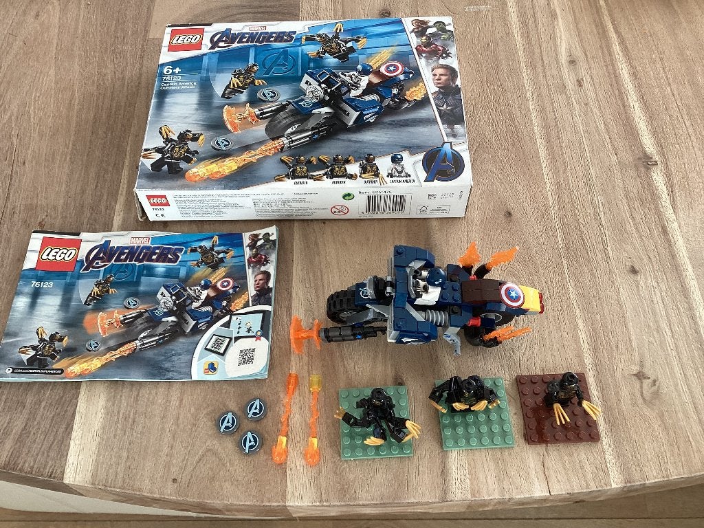 Lego Avengers 76123, Captain America., Compleet, Overige thema's, Lego, Ophalen of Verzenden