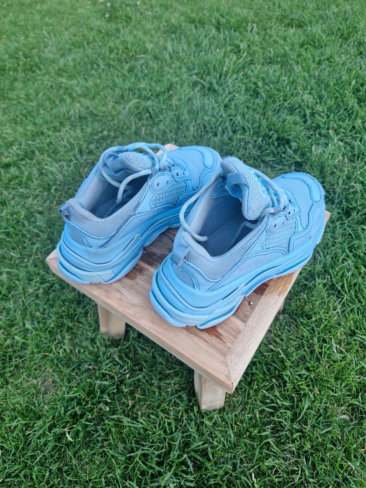 Originele blauwe Balenciaga Triple S sneakers, Ophalen, Balenciaga, Blauw, Sneakers of Gympen