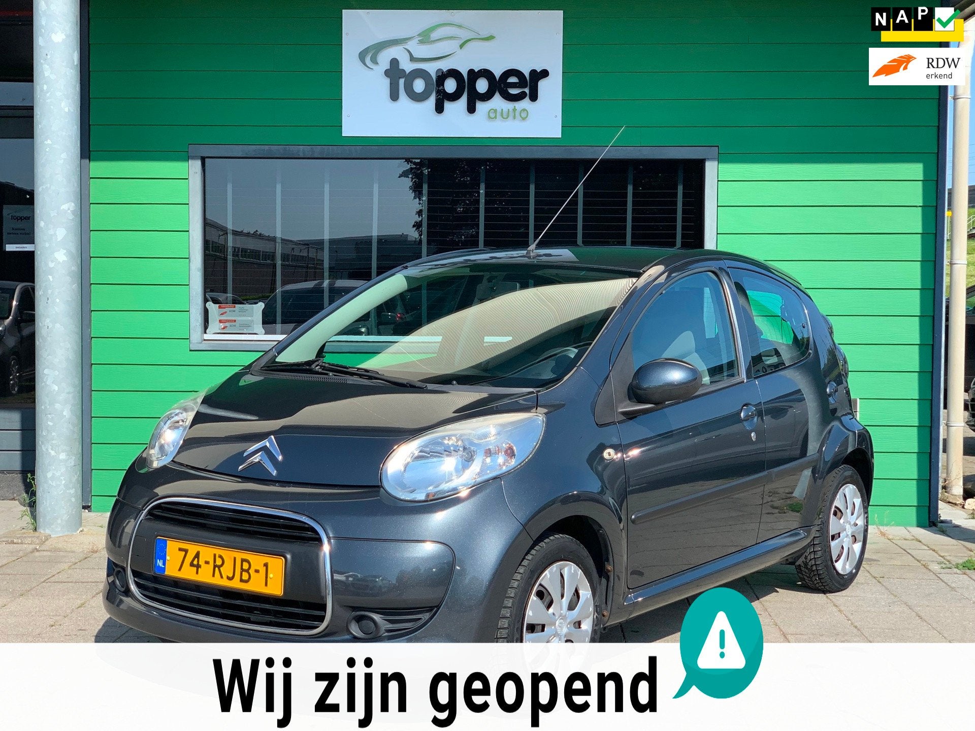 Citroen C1 1.0-12V Ambiance|1e Eigenaar|Airco|NAP, Voorwielaandrijving, Euro 5, Gebruikt, 4 stoelen