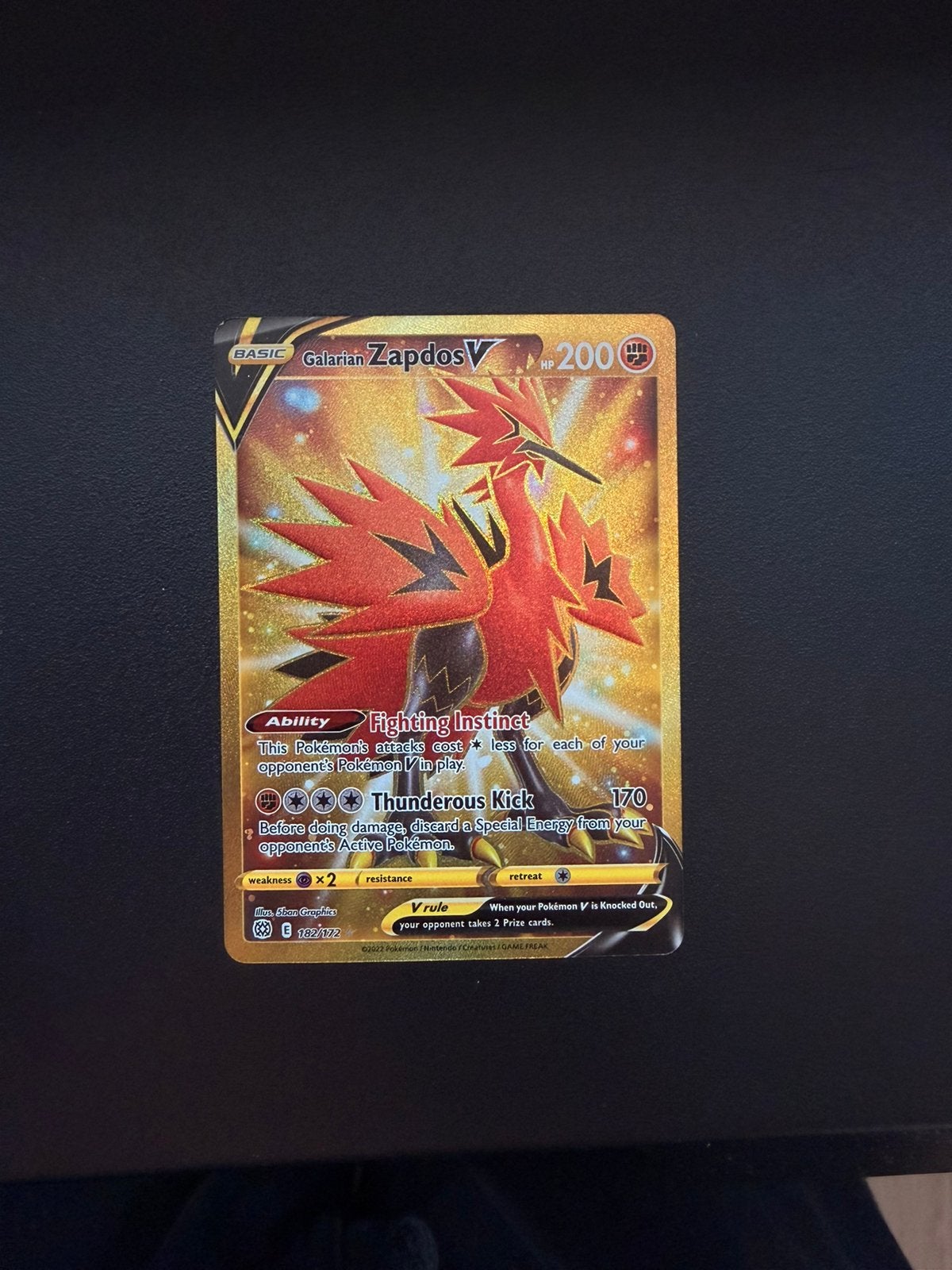 Galarian Zapdos (182/172), Ophalen of Verzenden, Zo goed als nieuw