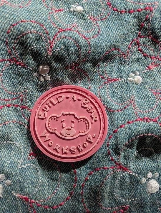 Zeldzame Vintage 2007 Build-A-Bear "Bear Love" Denim Drager, Ophalen of Verzenden, Gebruikt, Rugzak