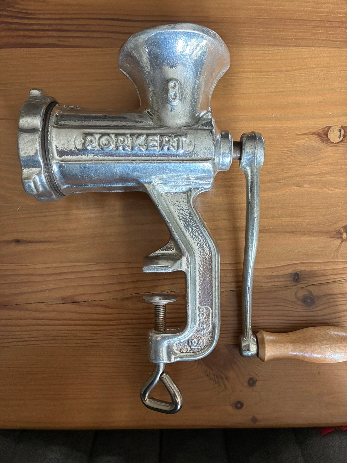 Nieuw / Ongebruikt! Vintage Porkert Vleesmolen – Maat 8, Verzenden