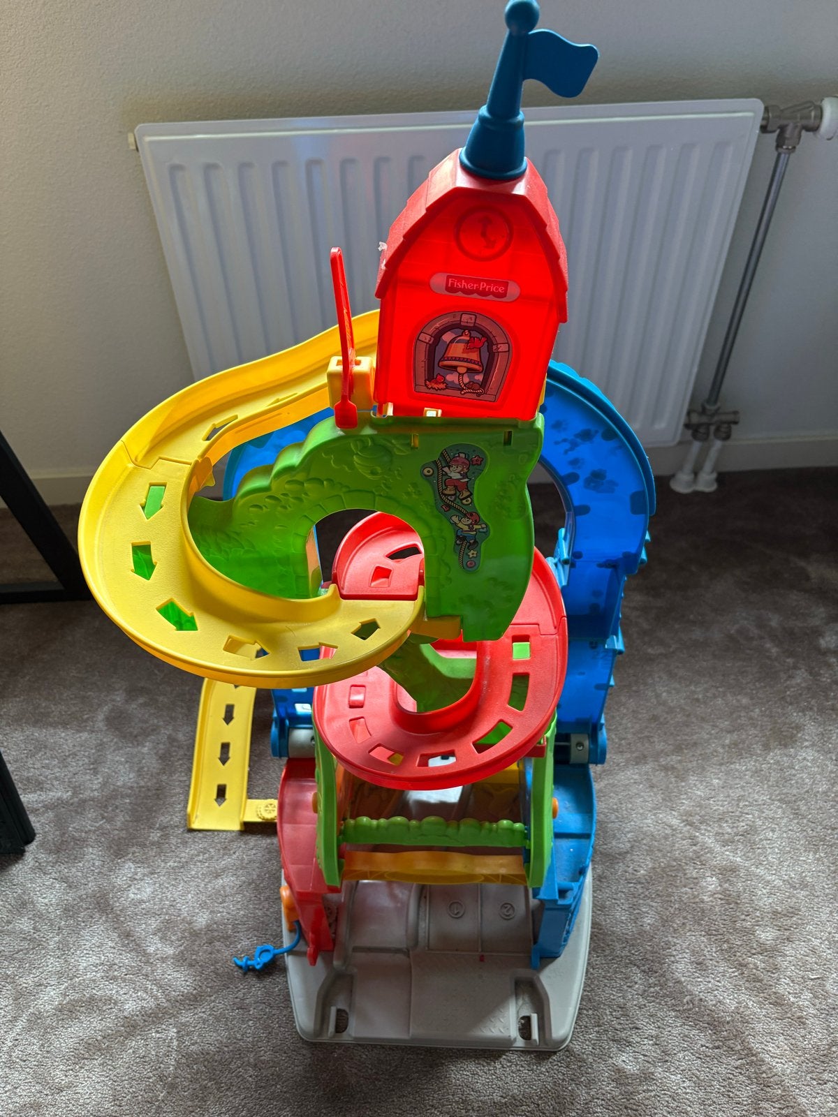 Fisher-Price Little People Racebaan Speelset, Kinderen en Baby's, Ophalen, Gebruikt, Speelset, Met geluid
