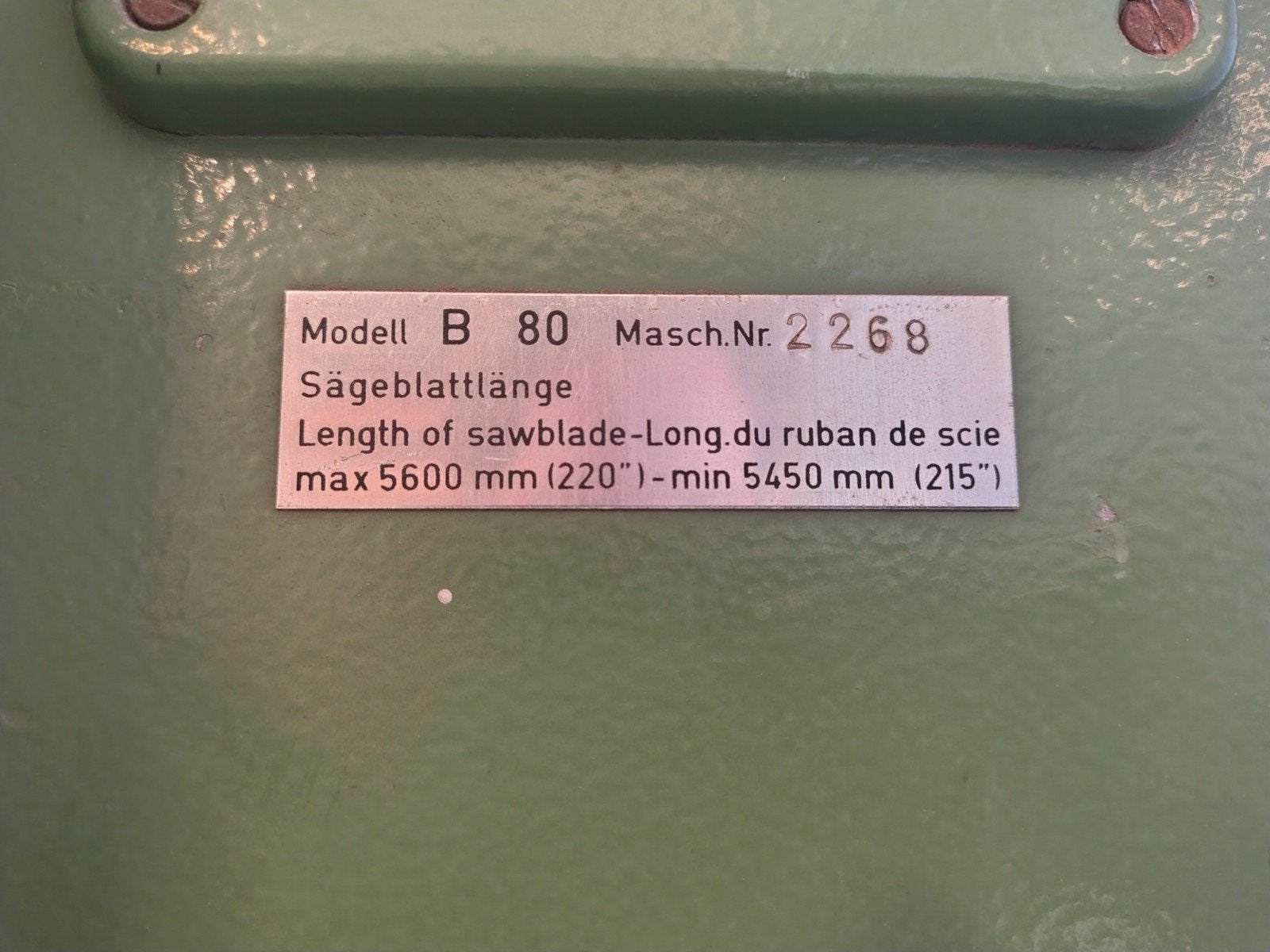 kölle lintzaag bandzaag, Ophalen, Gebruikt, 1200 watt of meer, Lintzaag