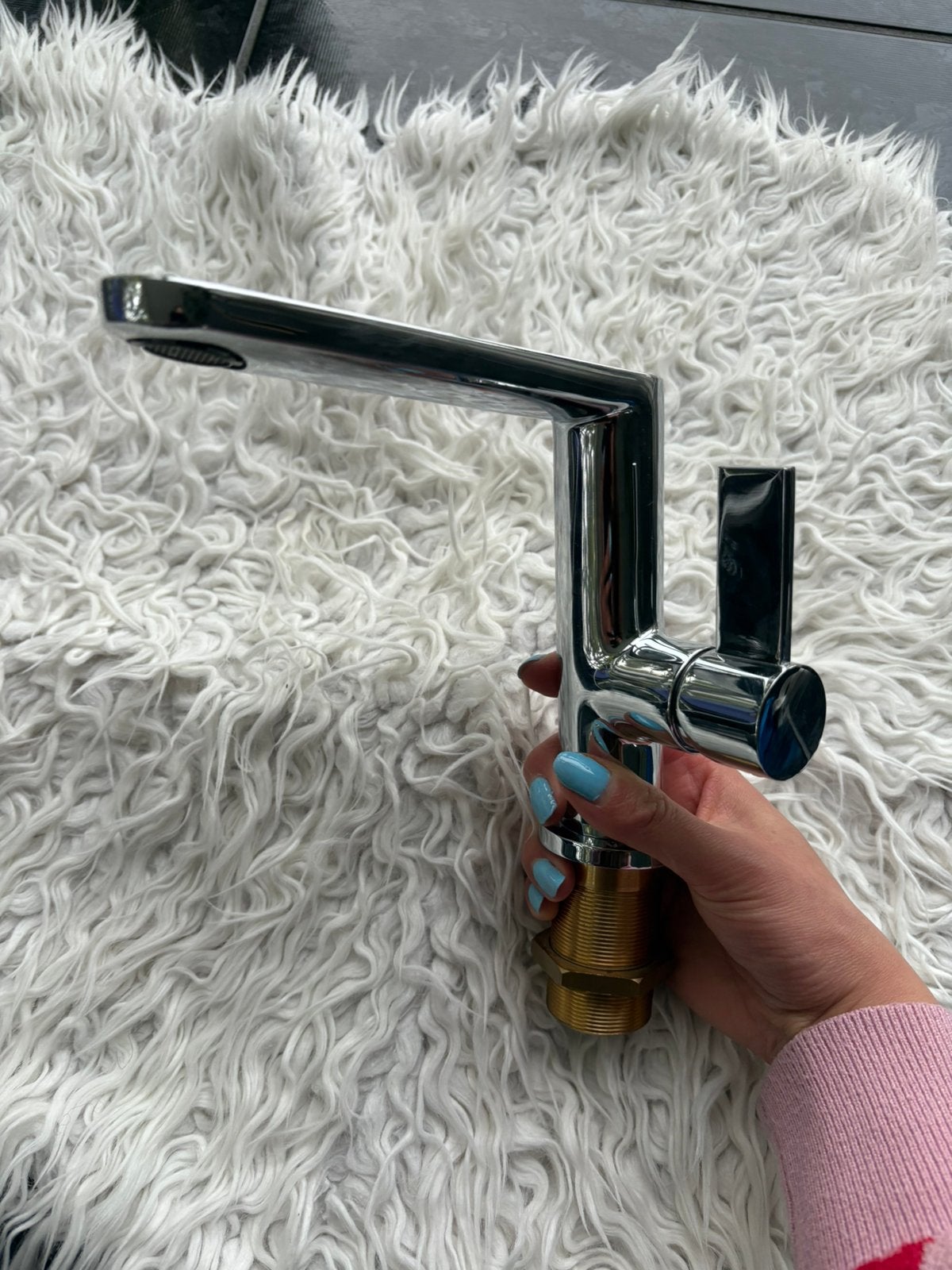 Nieuwe chromen design wastafelkraan van La Torre, Doe-het-zelf en Verbouw, Sanitair, Ophalen of Verzenden, Nieuw, Chroom, Kraan
