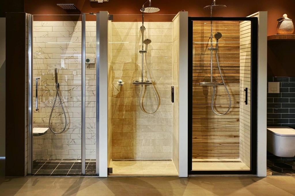 Douchedeuren opruiming, Doe-het-zelf en Verbouw, Sanitair, Nieuw, Douche, Chroom, Ophalen