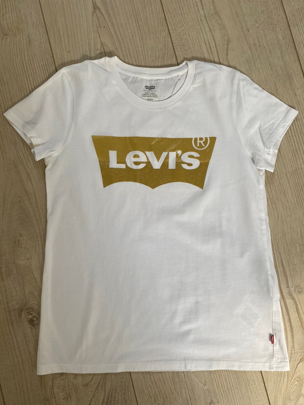 Mooi LEVI’S shirt maat S, Wit, Ophalen of Verzenden, Zo goed als nieuw, Korte mouw