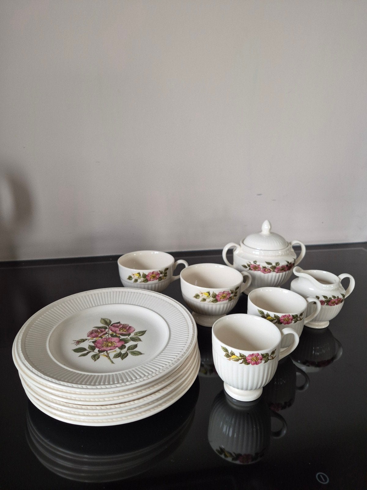 Wedgwood Barlaston Etruria servies - Wild Strawberry, Ophalen of Verzenden