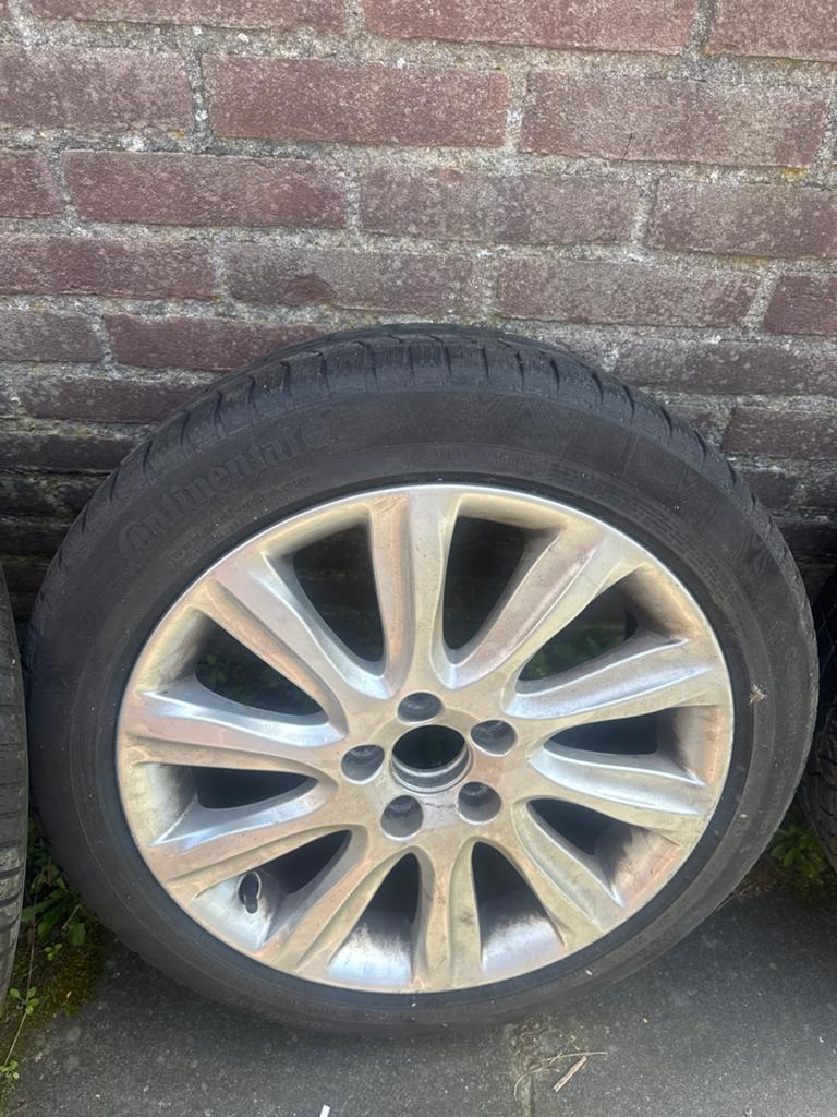 Gebruikte winterbanden met velgen - Continental 205/50 R17, Gebruikt, Banden en Velgen, 17 inch, Personenwagen