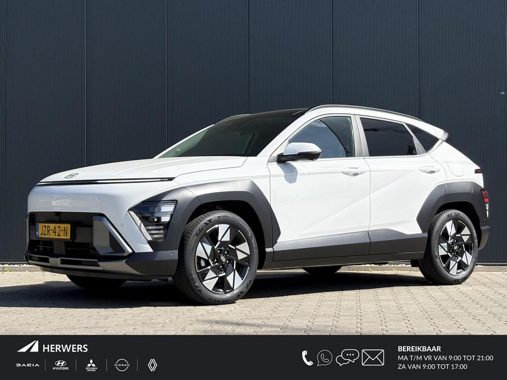 Hyundai Kona 1.6 GDI HEV Premium Sky / DEMO DEAL / Trekhaak, Auto's, Hyundai, 137 pk, Euro 6, Verwarming stoelen achter, Bedrijf