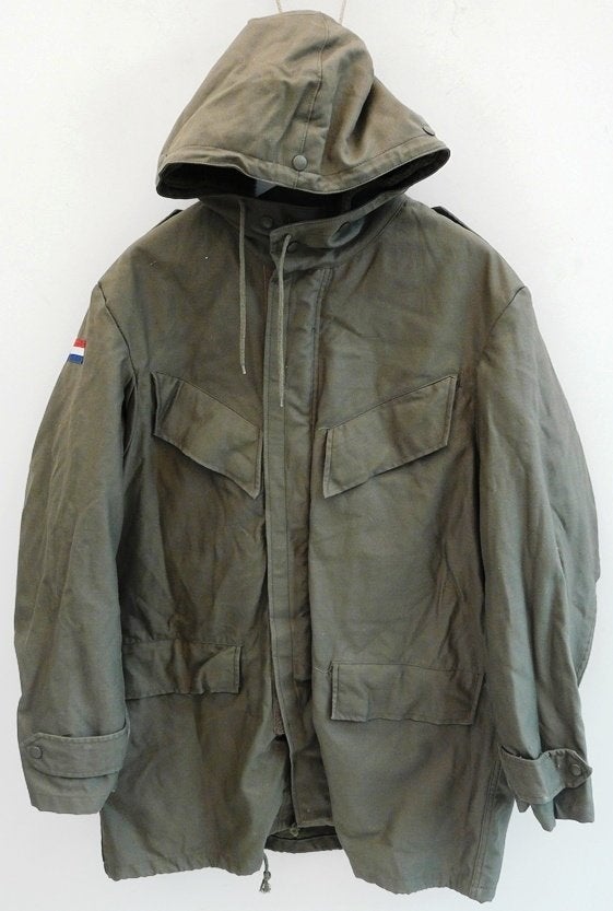 Jas, Parka, Uniform, Buiten, KLu, maat: 52, 1980s.(Nr.1), Ophalen of Verzenden, Luchtmacht, Nederland, Kleding of Schoenen