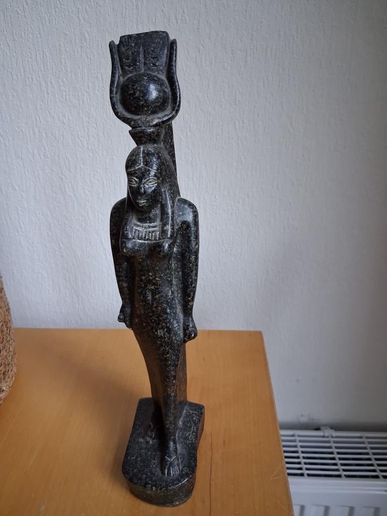 Handgemaakt granieten beeld uit Egypte, Ophalen of Verzenden, Handgemaakt, Steen of Keramiek, Beeld