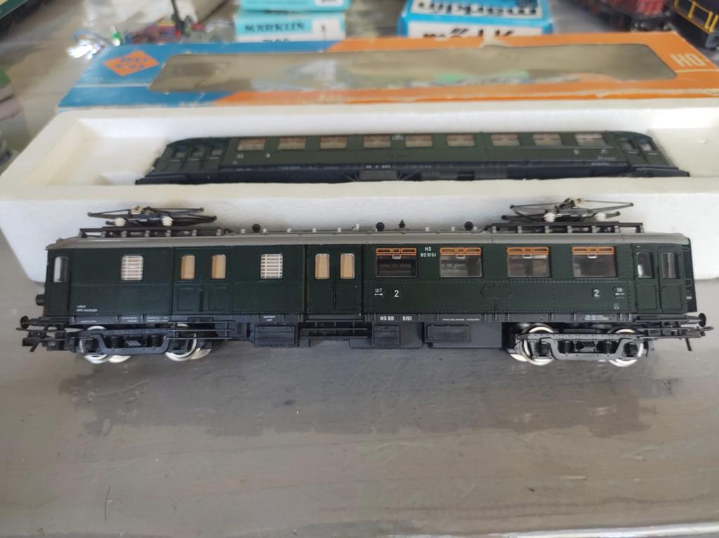 Roco Mat 24 motor en bijwagen, Treinset, Gelijkstroom, Ophalen of Verzenden, Zo goed als nieuw