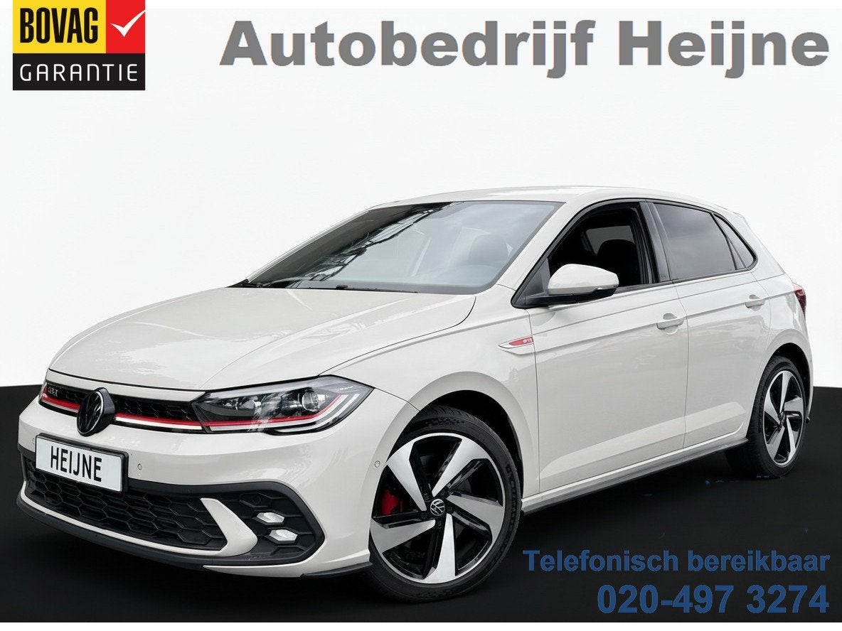 Volkswagen Polo 2.0 TSI GTI TSI 210PK DSG GTI-SPORT CARPLAY/, Auto's, 15 km/l, Gebruikt, 4 cilinders, Wit