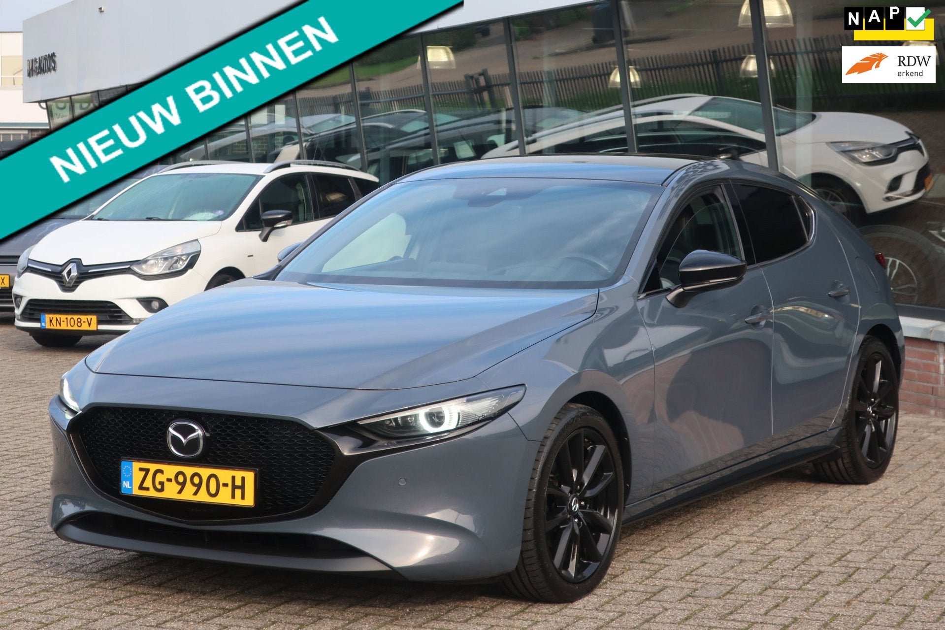 Mazda 3 2.0 e-SkyActiv-G M Hybrid 122 Luxury. LED_ACC_Stuur., Auto's, Voorwielaandrijving, 1998 cc, Gebruikt, Euro 6
