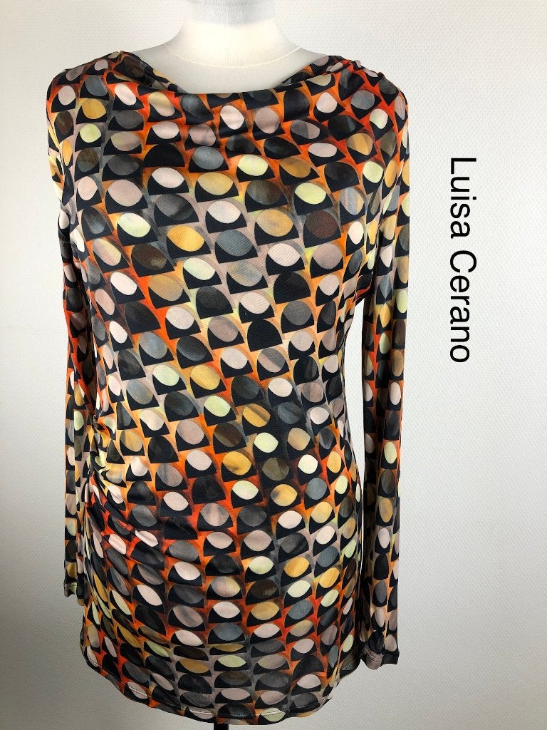 Luisa Cerano Longsleeve  (mt: 44) RR/8501, Kleding | Dames, Blouses en Tunieken, Zo goed als nieuw, Maat 42/44 (L), Blauw, Ophalen of Verzenden