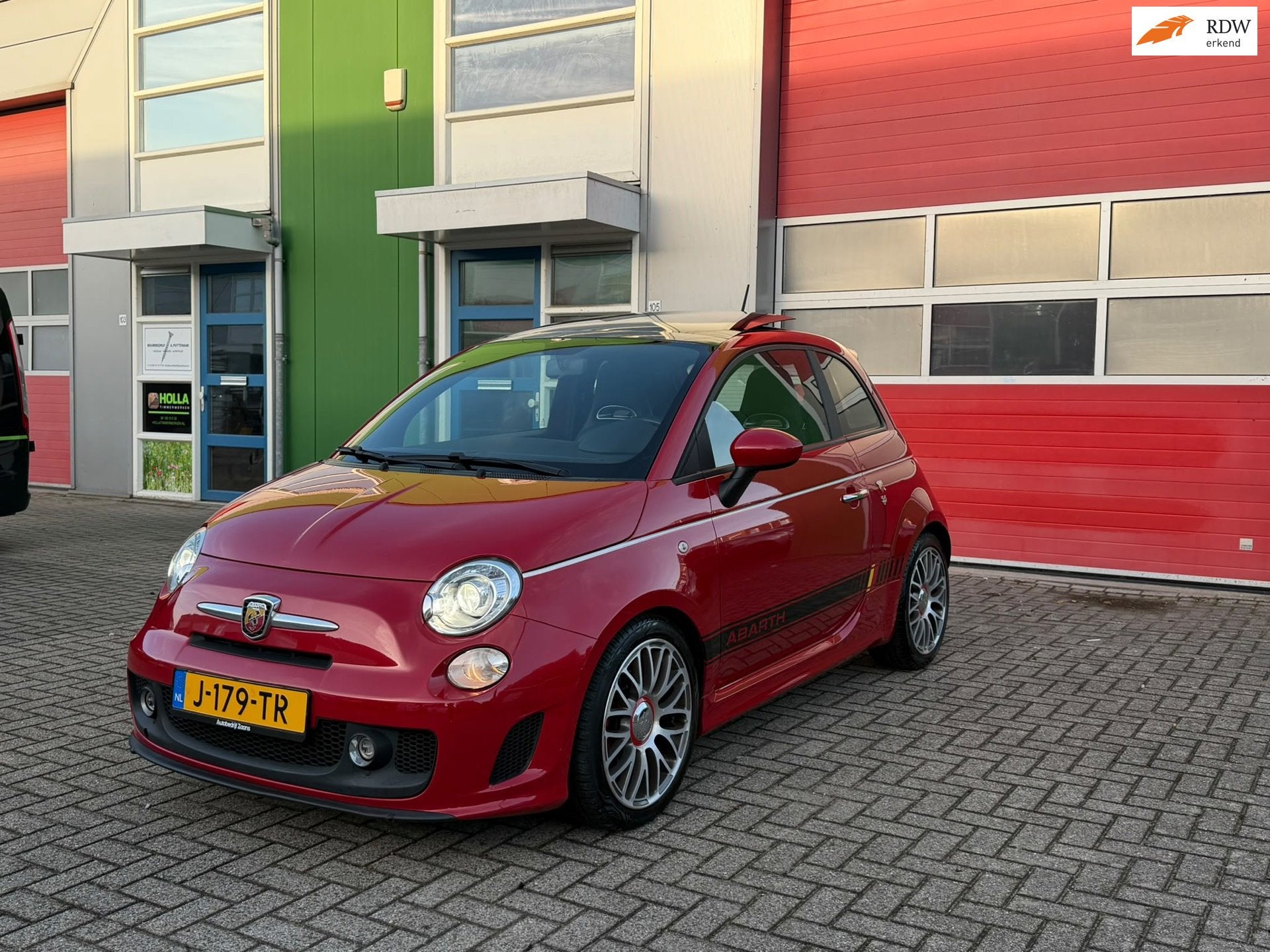 Fiat 500 C 1.4 T-Jet Abarth Elaborabile Pano|Leder|Xenon|NW, Auto's, Dealer onderhouden, 4 cilinders, Cabriolet, Leder