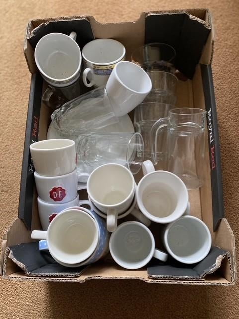 servies glaswerk en kopjes, Overige materialen, Verzenden, Overige typen, Zo goed als nieuw