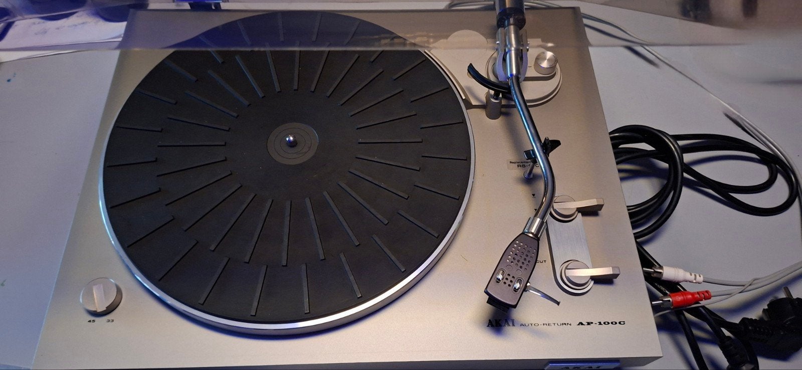 Akai AP-100C Draaitafel met nieuwe snaar, Ophalen, Automatisch, Zo goed als nieuw, Platenspeler