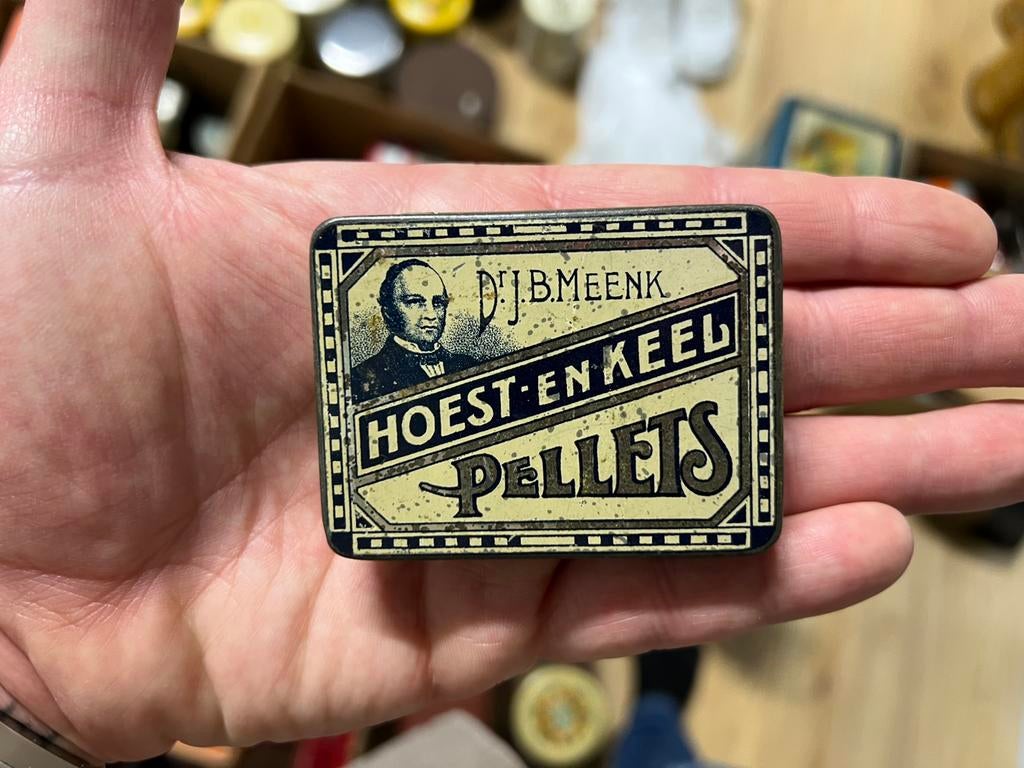 Hoest en keel pallets blikje, Ophalen of Verzenden, Zo goed als nieuw, Overige
