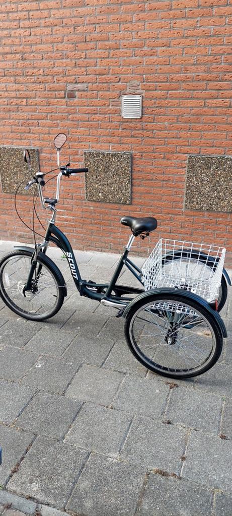 Driewieler, Ophalen of Verzenden, Zo goed als nieuw, Schijfrem, Scout